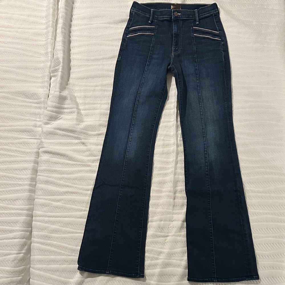 MOTHER Dark Blue Flare Jeans